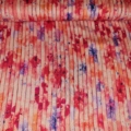 Hilco -Viskose Stoff Blumenmuster mit plissierten Optik
