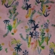 Voile de Cotton-Batista-Stoff "Flamingo- Palm"