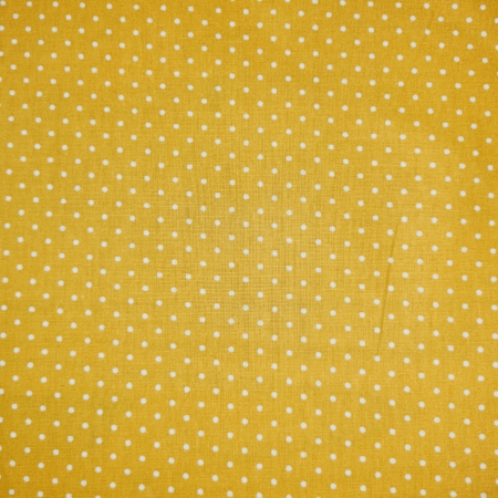 Wachstuch- Beschichtete Baumwolle Stoff "Petite Point" gelb